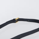 GUCCI Shoulder Bag Leather Navy Gold Auth ep13673-8