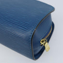 LOUIS VUITTON Epi Dauphine PM Pouch Blue M48445 LV Auth ep13675-15