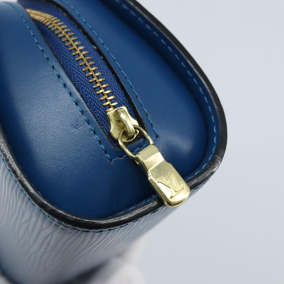 LOUIS VUITTON Epi Dauphine PM Pouch Blue M48445 LV Auth ep13675