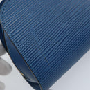 LOUIS VUITTON Epi Dauphine PM Pouch Blue M48445 LV Auth ep13675-8