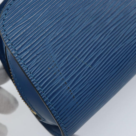 LOUIS VUITTON Epi Dauphine PM Pouch Blue M48445 LV Auth ep13675