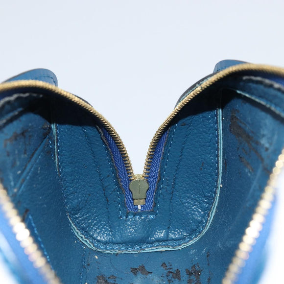 LOUIS VUITTON Epi Dauphine PM Pouch Blue M48445 LV Auth ep13675