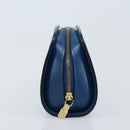 LOUIS VUITTON Epi Dauphine PM Pouch Blue M48445 LV Auth ep13675-4