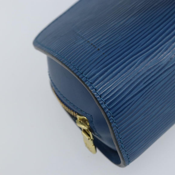 LOUIS VUITTON Epi Dauphine PM Pouch Blue M48445 LV Auth ep13675
