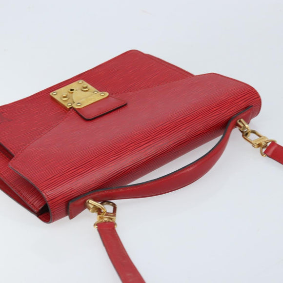 LOUIS VUITTON Epi Monceau 28 Hand Bag Red M40783 LV Auth ep13676