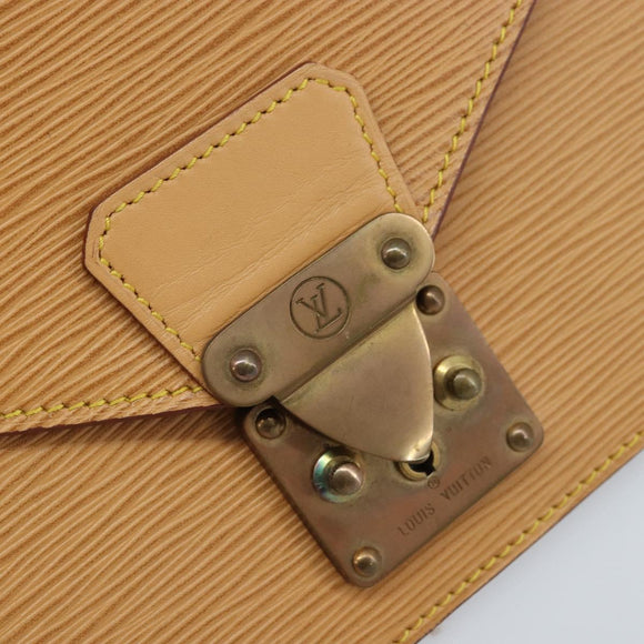 LOUIS VUITTON Epi Serie Dragonne Hand Bag Beige LV Auth ep13677