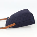 GUCCI GG Canvas Shoulder Bag Nylon Navy Silver 314529 Auth ep13678-4