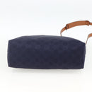 GUCCI GG Canvas Shoulder Bag Nylon Navy Silver 314529 Auth ep13678-9