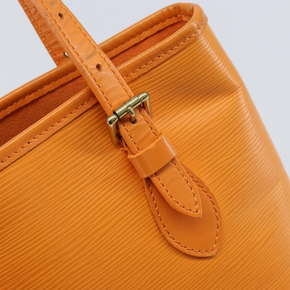 LOUIS VUITTON Epi Bucket PM Shoulder Bag Orange Mandarin M5899H LV Auth ep13679