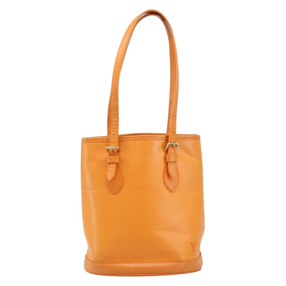 LOUIS VUITTON Epi Bucket PM Shoulder Bag Orange Mandarin M5899H LV Auth ep13679