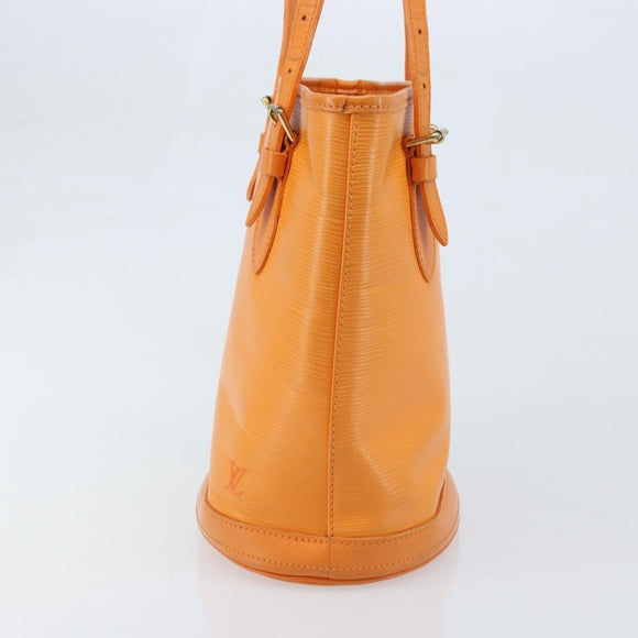 LOUIS VUITTON Epi Bucket PM Shoulder Bag Orange Mandarin M5899H LV Auth ep13679