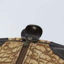 Christian Dior Trotter Canvas Boston Bag Beige Gold Auth ep13683-14