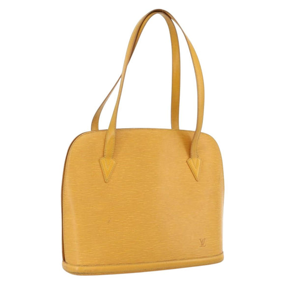 LOUIS VUITTON Epi Lussac Shoulder Bag Yellow M52289 LV Auth ep13684