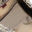 FENDI Zucca Canvas Drawstring Bag Clutch Bag Black Brown Auth ep13685-9
