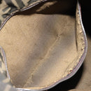FENDI Zucca Canvas Drawstring Bag Clutch Bag Black Brown Auth ep13685-11