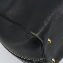 Christian Dior Hand Bag Leather Black Gold Auth ep13686-16