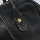 Christian Dior Hand Bag Leather Black Gold Auth ep13686-17