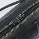 Christian Dior Hand Bag Leather Black Gold Auth ep13686-10