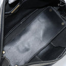 Christian Dior Hand Bag Leather Black Gold Auth ep13686-11