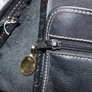 Christian Dior Hand Bag Leather Black Gold Auth ep13686-22