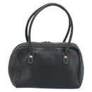 Christian Dior Hand Bag Leather Black Gold Auth ep13686-2