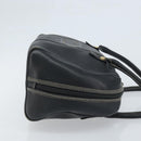 Christian Dior Hand Bag Leather Black Gold Auth ep13686-3