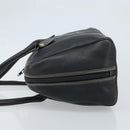 Christian Dior Hand Bag Leather Black Gold Auth ep13686-4