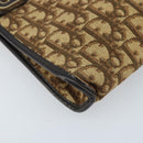 Christian Dior Trotter Canvas Schoudertas Beige Goud Auth ep13688A-11