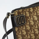 Christian Dior Trotter Canvas Schoudertas Beige Goud Auth ep13688A-14