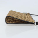 Christian Dior Trotter Canvas Schoudertas Beige Goud Auth ep13688A-4