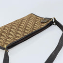 Christian Dior Trotter Canvas Schoudertas Beige Goud Auth ep13688A-6