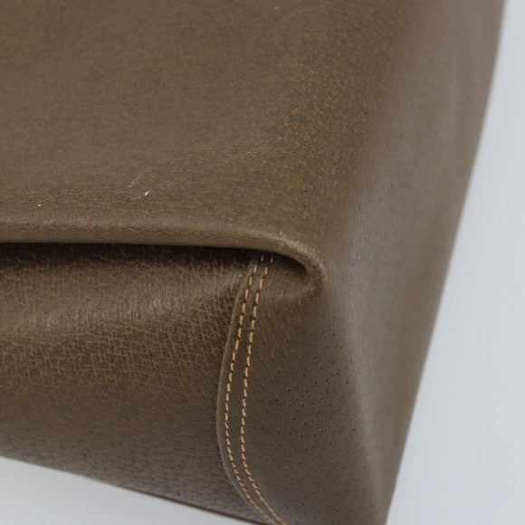 GUCCI Hand Bag Leather Beige Gold 000 406 1080 Auth ep13691