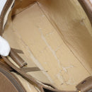 GUCCI Hand Bag Leather Beige Gold 000 406 1080 Auth ep13691-16
