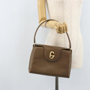 GUCCI Hand Bag Leather Beige Gold 000 406 1080 Auth ep13691-23