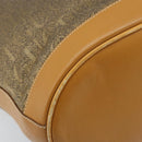 GUCCI Tote Bag PVC Canvas Beige Gold Auth ep13692-14