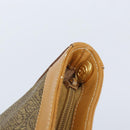 GUCCI Tote Bag PVC Canvas Beige Gold Auth ep13692-10