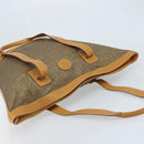 GUCCI Tote Bag PVC Canvas Beige Gold Auth ep13692-6