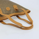 GUCCI Tote Bag PVC Canvas Beige Gold Auth ep13692-7