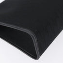 Christian Dior Trotter Canvas Clutch Bag Black Gold Auth ep13694-10