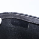 Christian Dior Trotter Canvas Clutch Bag Black Gold Auth ep13694-14
