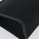 Christian Dior Trotter Canvas Clutch Bag Black Gold Auth ep13694-8