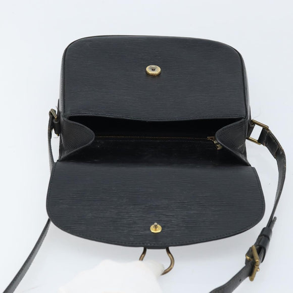 LOUIS VUITTON Epi Saint Cloud GM Shoulder Bag Black Noir M52192 LV Auth ep13697