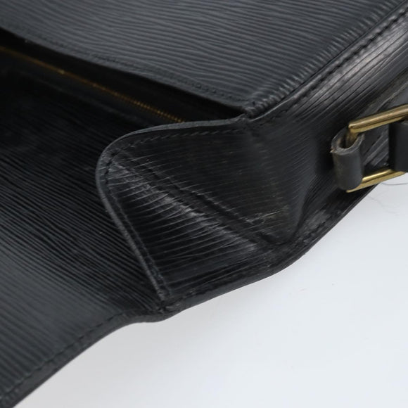 LOUIS VUITTON Epi Saint Cloud GM Shoulder Bag Black Noir M52192 LV Auth ep13697