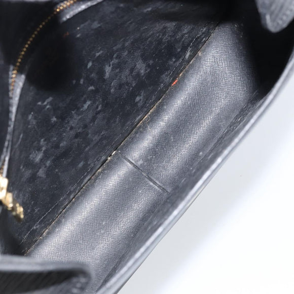 LOUIS VUITTON Epi Saint Cloud GM Shoulder Bag Black Noir M52192 LV Auth ep13697