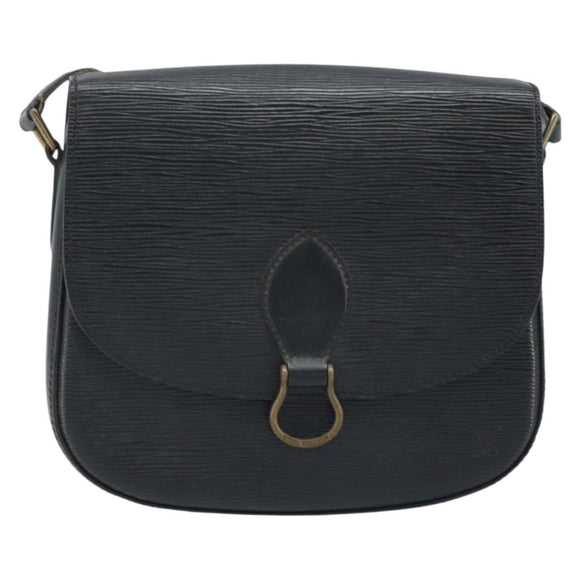 LOUIS VUITTON Epi Saint Cloud GM Shoulder Bag Black Noir M52192 LV Auth ep13697