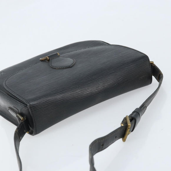 LOUIS VUITTON Epi Saint Cloud GM Shoulder Bag Black Noir M52192 LV Auth ep13697