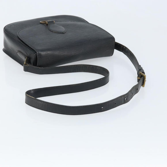 LOUIS VUITTON Epi Saint Cloud GM Shoulder Bag Black Noir M52192 LV Auth ep13697