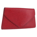 LOUIS VUITTON Epi Art Deco Clutch Bag Red M52637 LV Auth ep13698-1