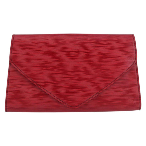 LOUIS VUITTON Epi Art Deco Clutch Bag Red M52637 LV Auth ep13698