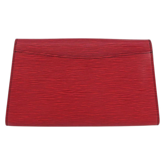 LOUIS VUITTON Epi Art Deco Clutch Bag Red M52637 LV Auth ep13698